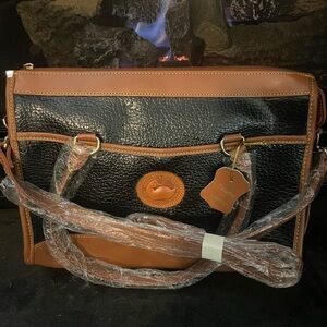 Dooney & Bourke Black and Brown Tote Crossbody
